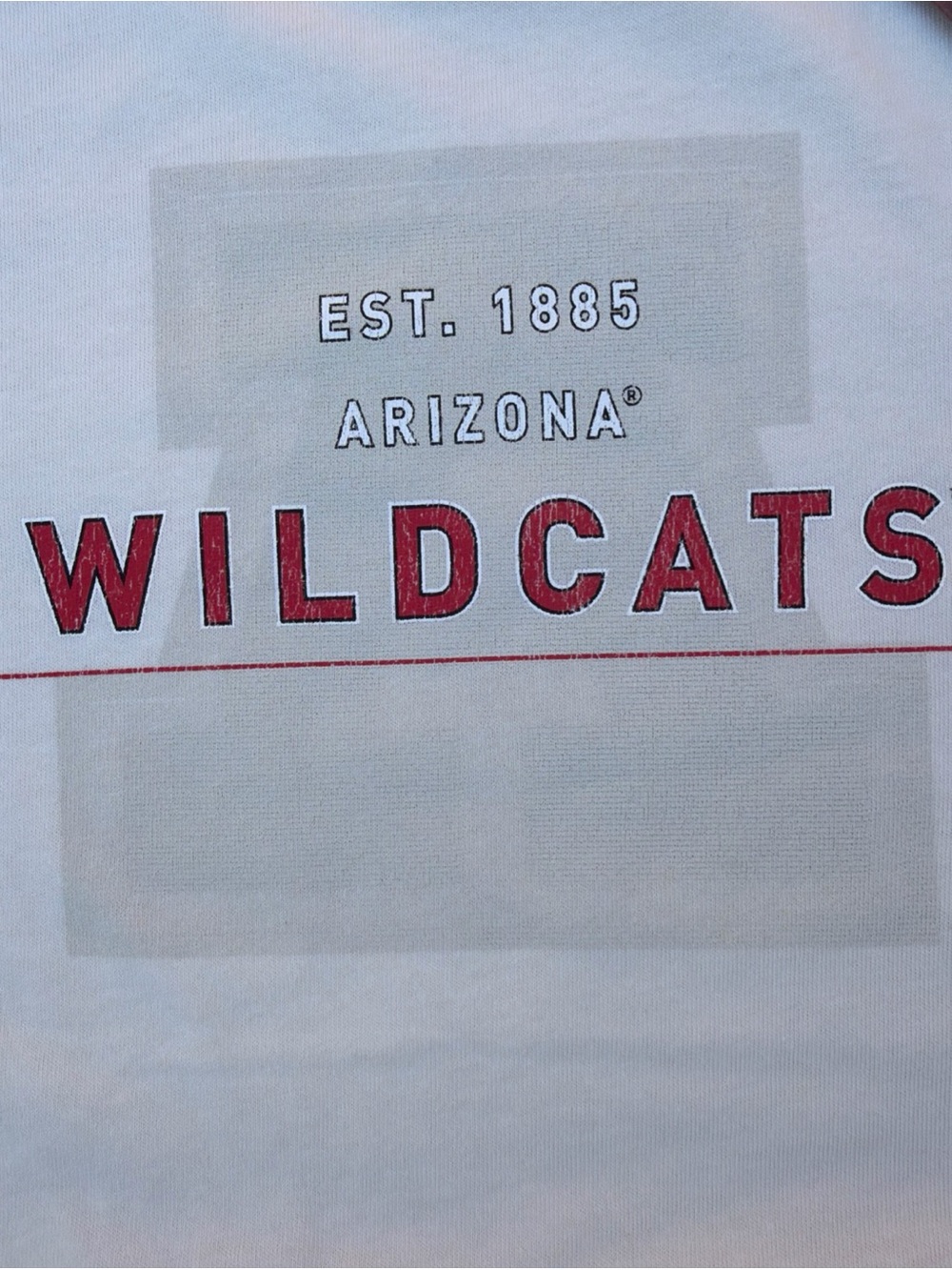 Mitchell & Ness Arizona Wildcats Boyfriend T-Shirt Women's Size XS Cream, New - Picture 3 of 4
